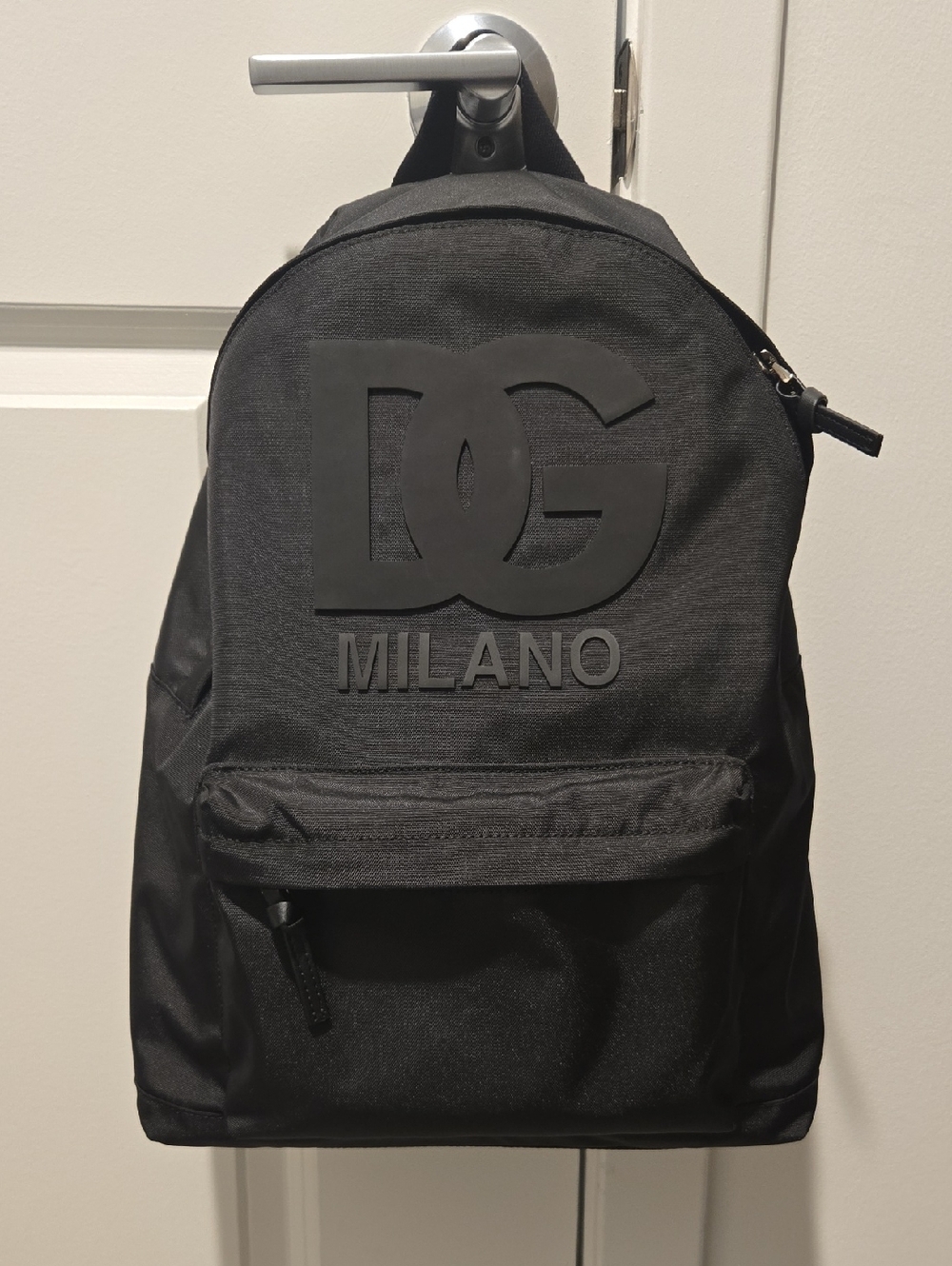 Dolce & Gabbana Black Milano Logo Backpack